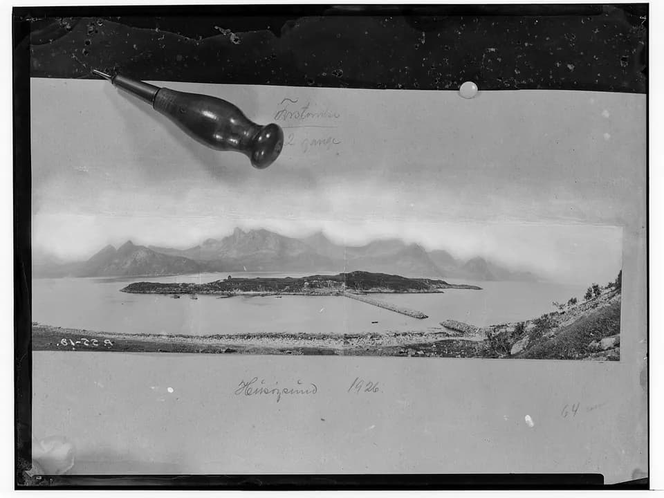 Husøysund – historisk panorama av fiskeværet i Vesterålen