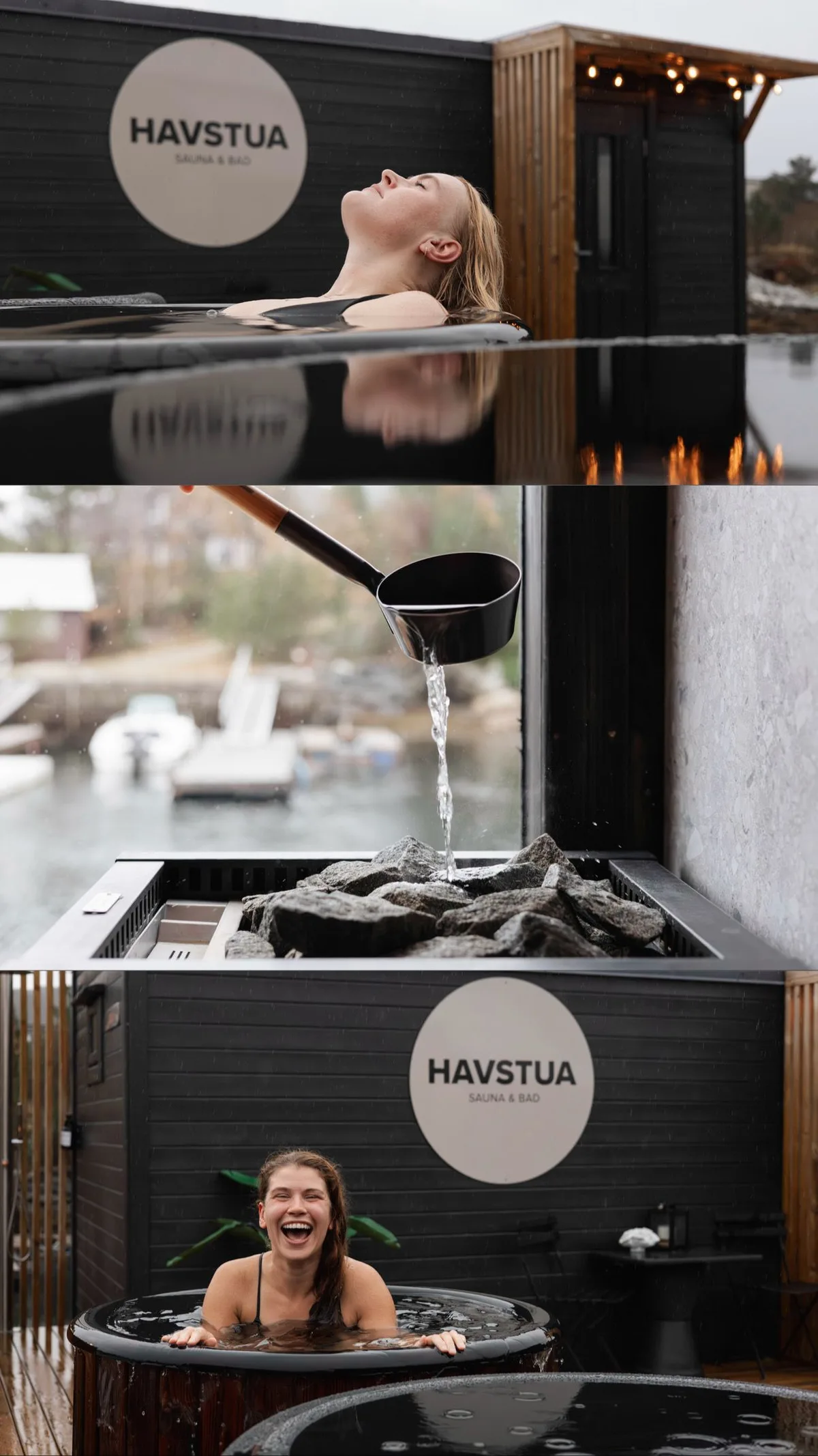 Havstua badstue i Florø – badestamp, badstuovn og havbad ved sjøkanten